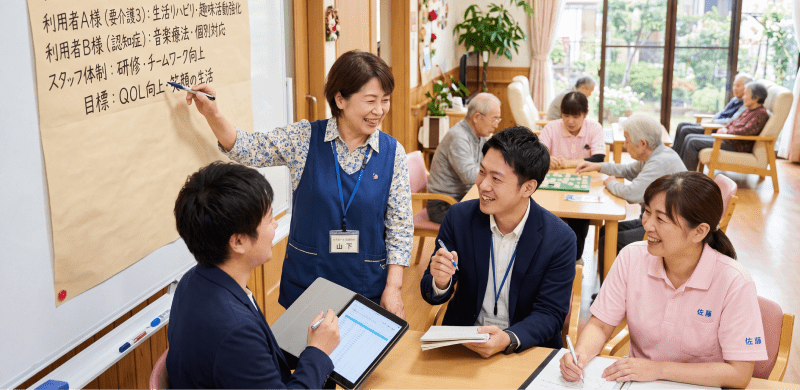 介護施設でのコンサルティングの様子
